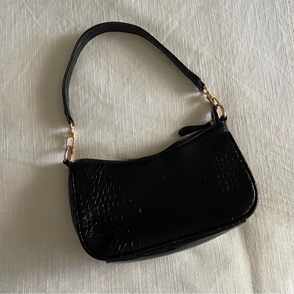 Convertible Black Y2K Shoulder Bag - Picture 1 of 3